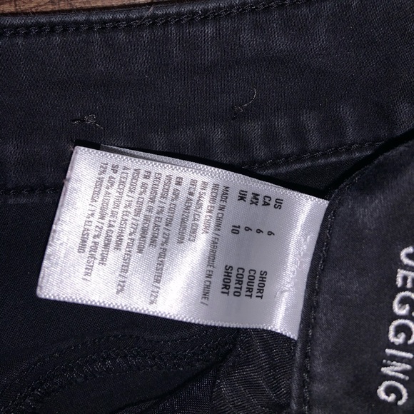 Black American Eagle Skinny Jeans (Size 6 SHORT) - Picture 4 of 4